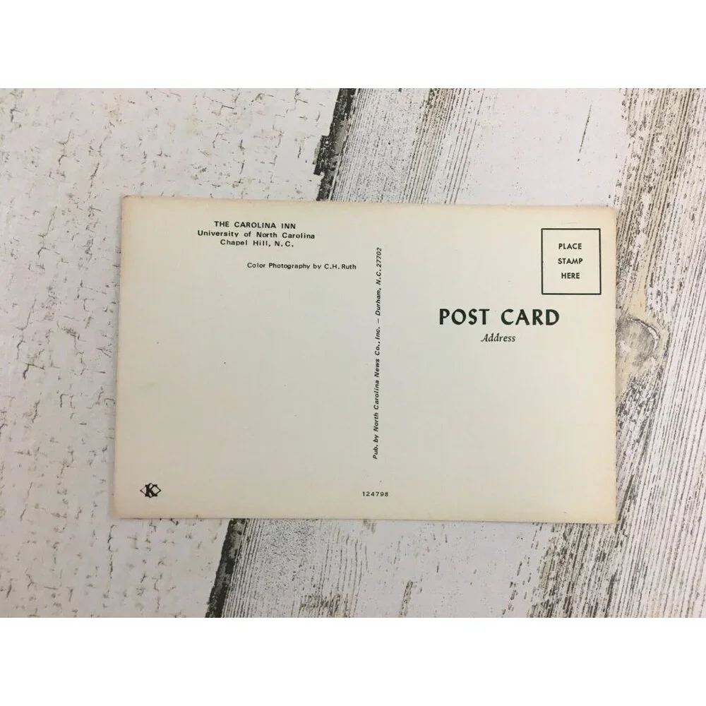 Chapel Hill NC North Carolina The Carolina Inn UNC Vtg Photo Postcard Ruth